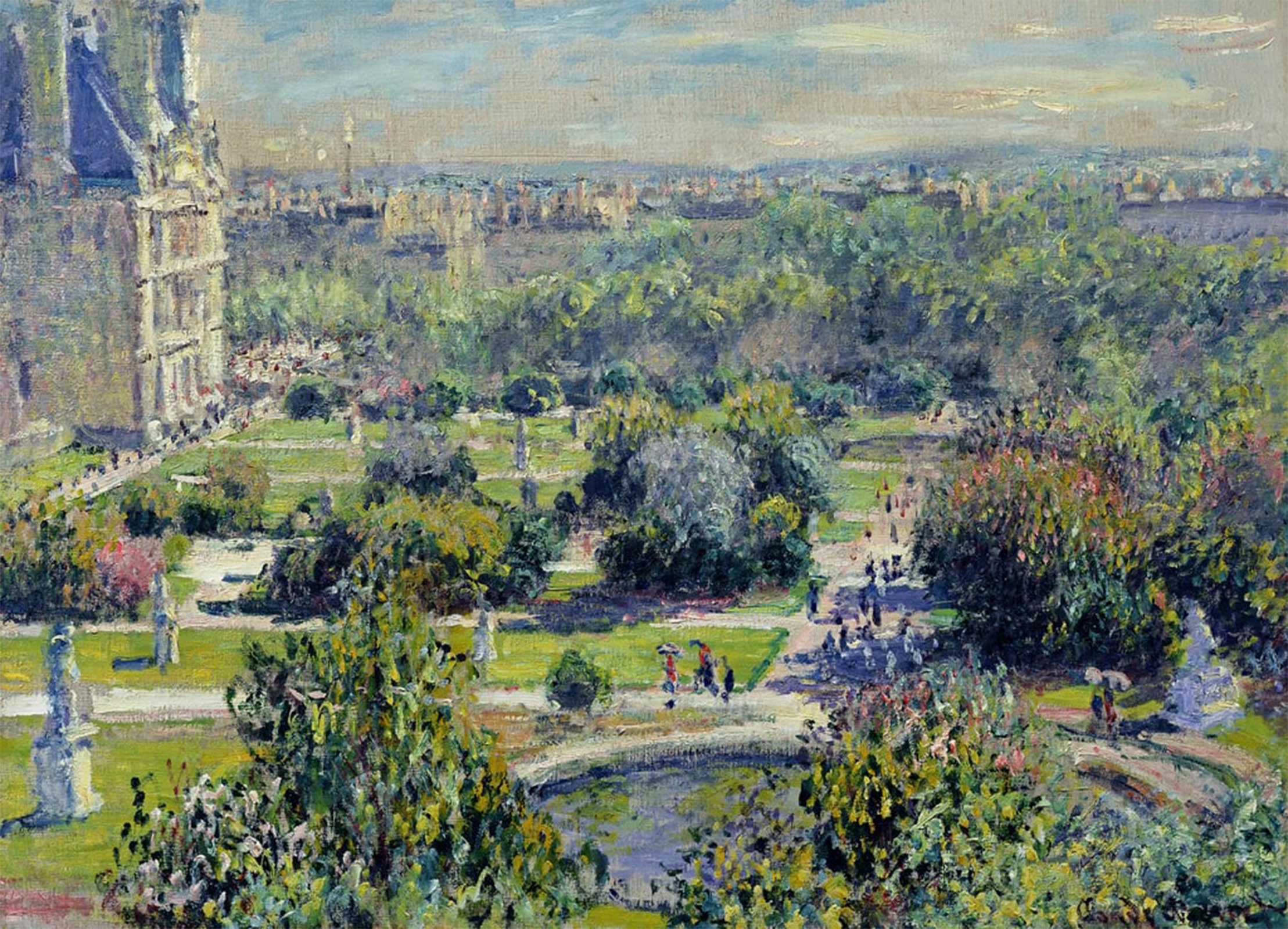 POSTERIIk Famous Animal Posters Vintage Picture View of the Tuileries Gardens Paris by Claude Monet Modern Wall Decor for Home Decor 60x90cm