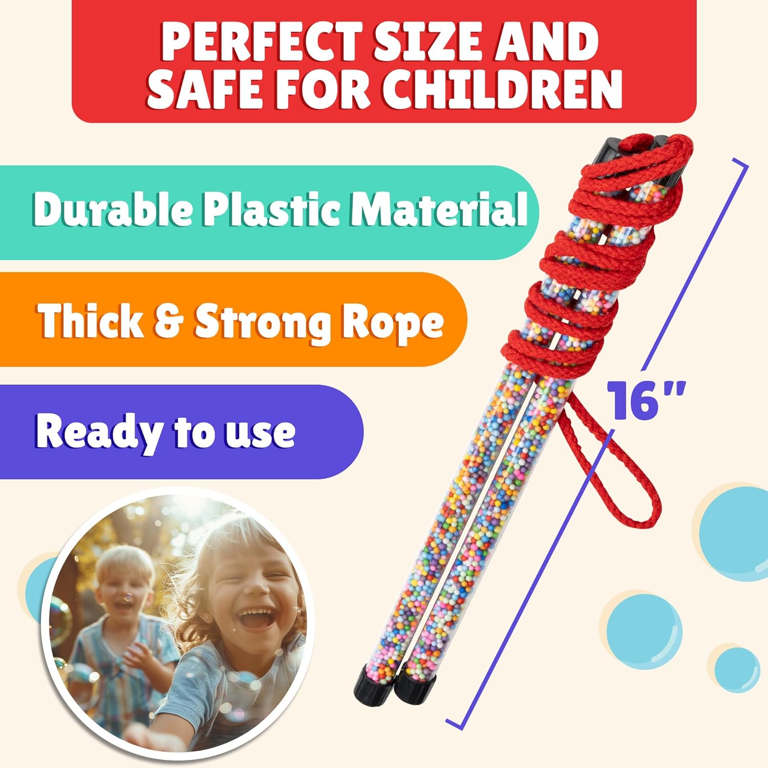 Big Bubble Wand, Giant Bubble Wands for Kids | Huge Bubble Maker Kit with 2 Bubble Mix Packs Makes 2 Gallons, Fun Outdoor Toy for Boys and Girls