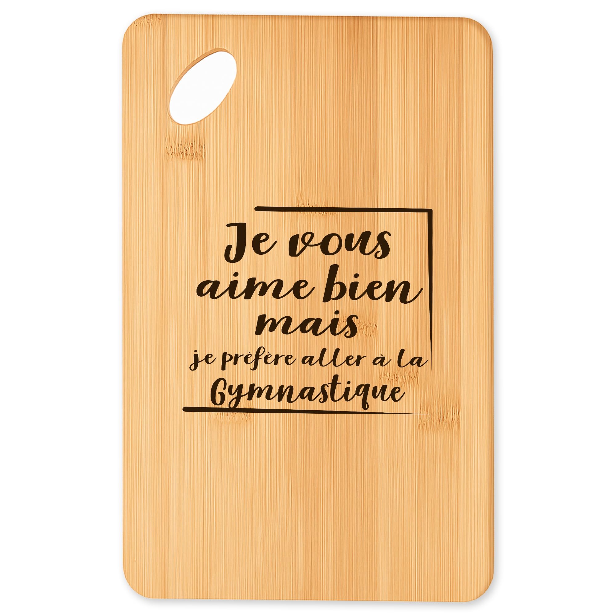 Planche à découper Gymnastique le plateau apéro bambou des barbecues réussis