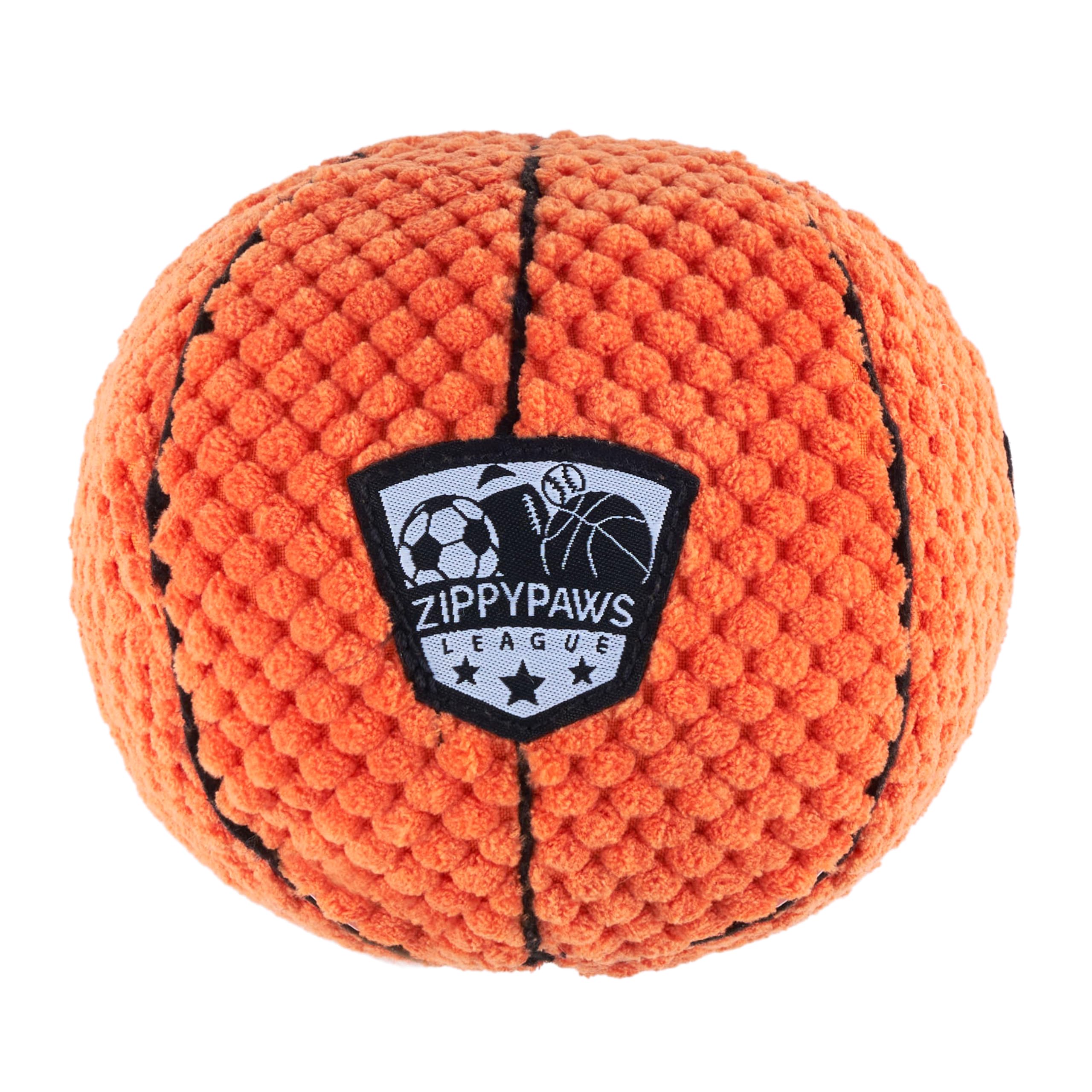 ZippyPaws SportsBallz – Jouet couineur pour chien pour les garder occupés, peluche amusante pour chiens de petite, moyenne et grande taille, jouet en peluche mignon, produit pour animaux de compagnie