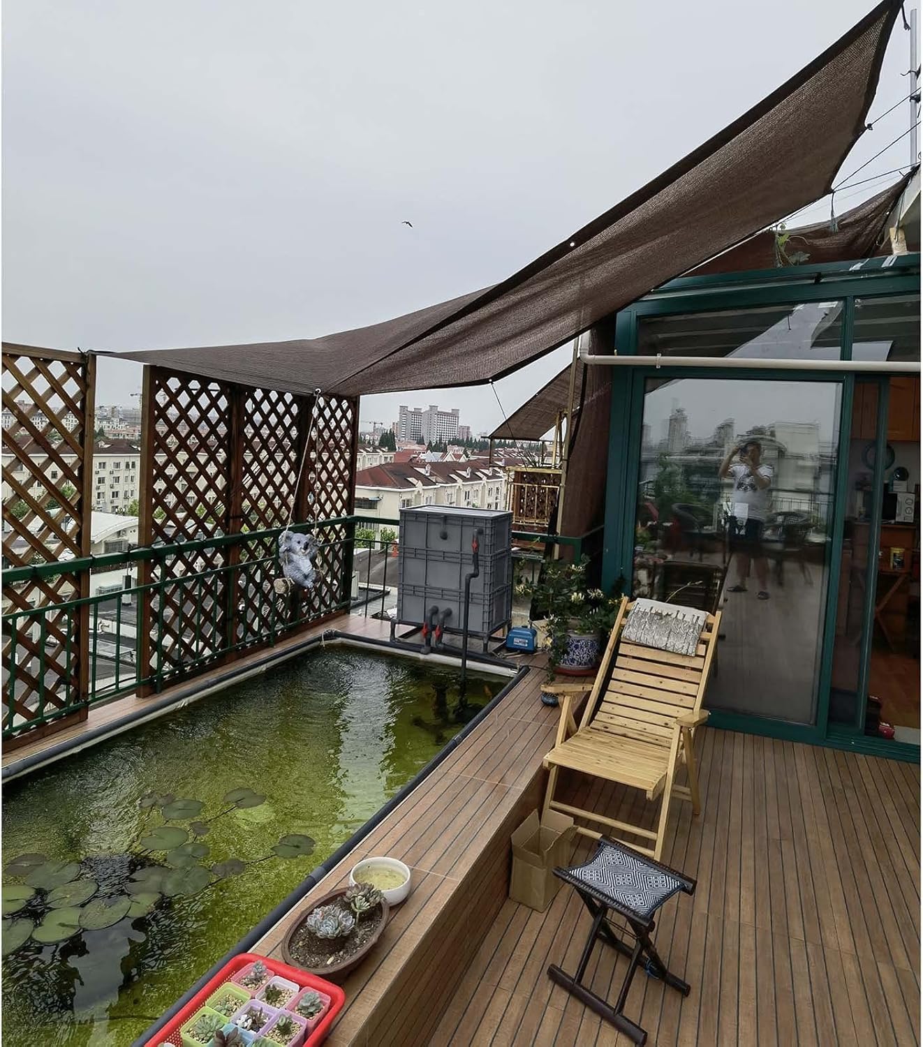 Shade Net Cover, Thickened Hdpe Sunblock Shade Cloth Fabric, Shade Sail for Plants/Flowers/Courtyard, Reinforced Shade Netting with Grommets, Various Sizes,3x4m(10 * 13ft)