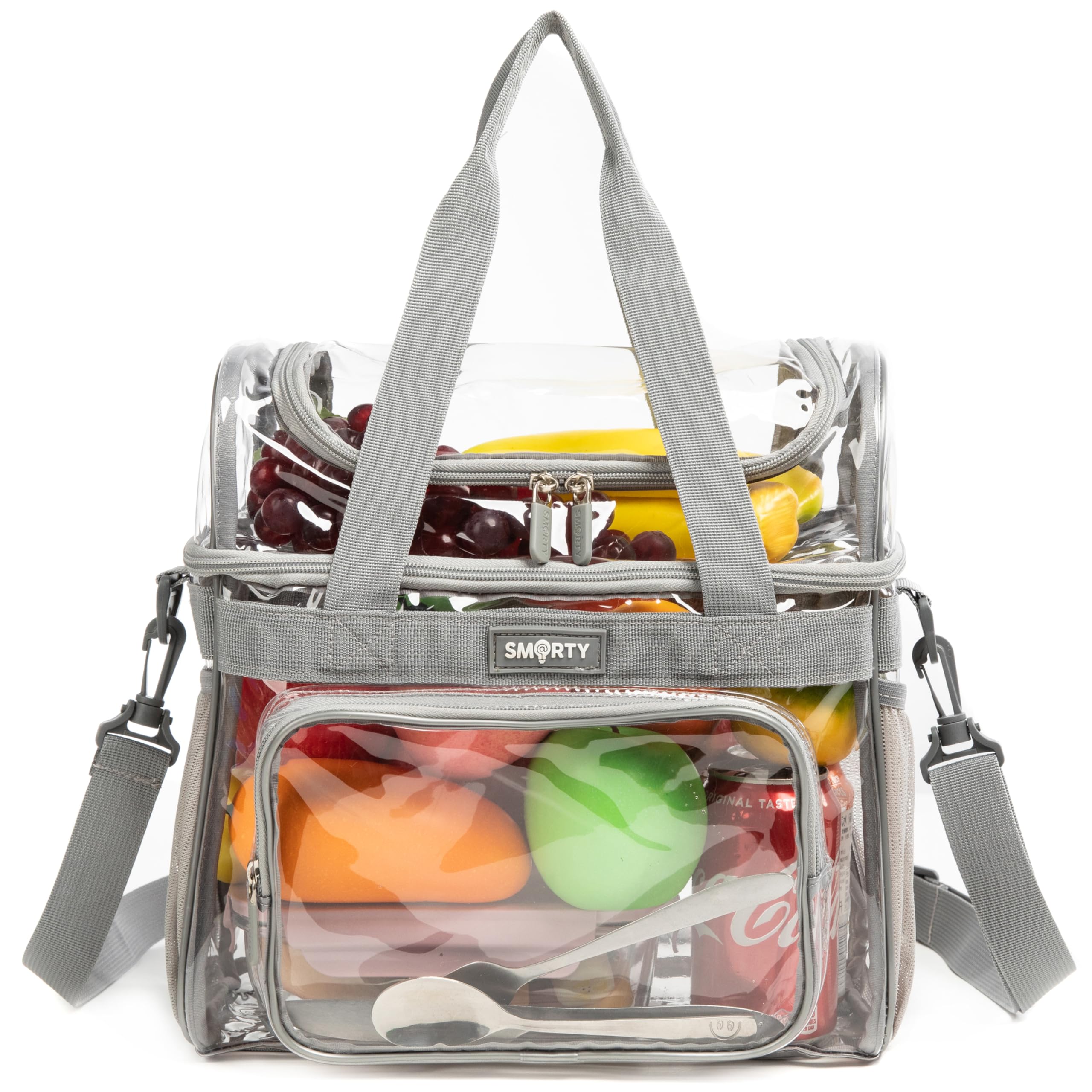 Clear Lunch Tote Heavy Duty Stadium Bag Approved Durable Crossbody