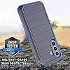 Funda para Samsung Galaxy A57 con clip para cinturón y funda, [2 protectores de pantalla] protección de 3 capas a prueba de golpes de grado militar, funda de protección de cuerpo completo para Galaxy A57 (Azul) 3
