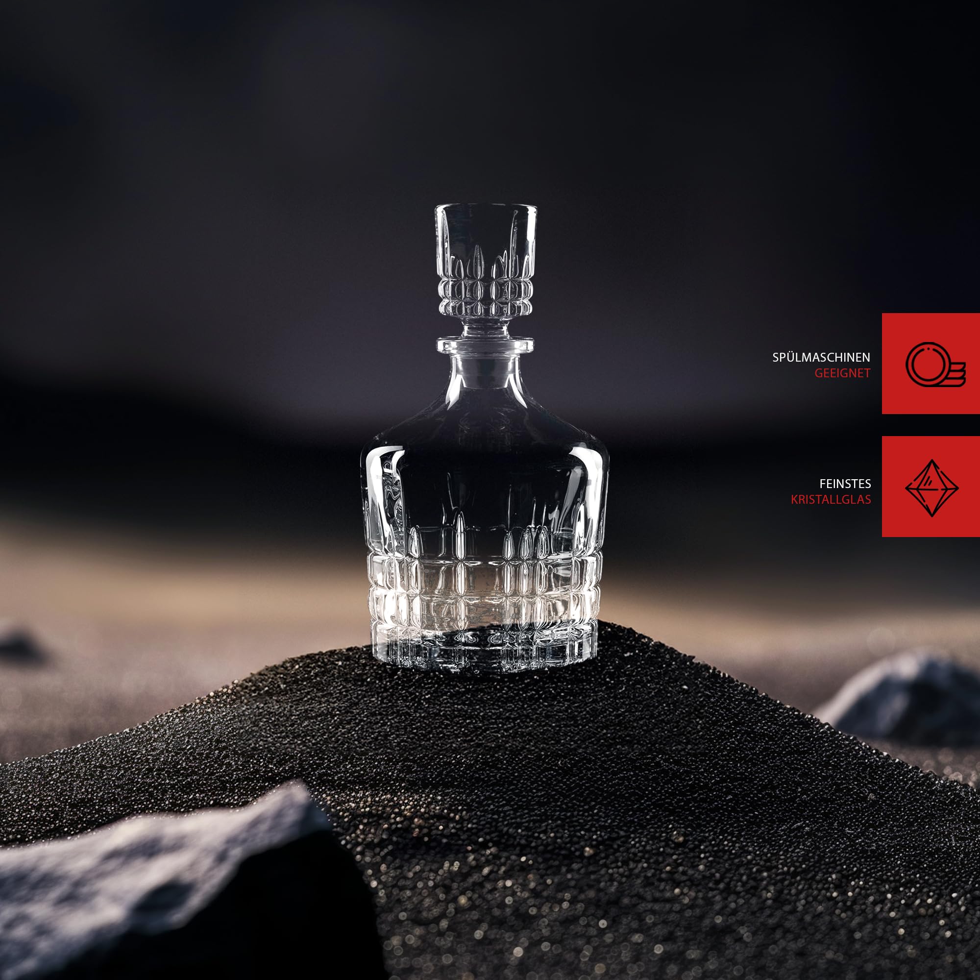 Spiegelau Perfect Serve Whisky-Dekanter, 0,75 L, 4500158 | Whiskyflasche, Kristallglas