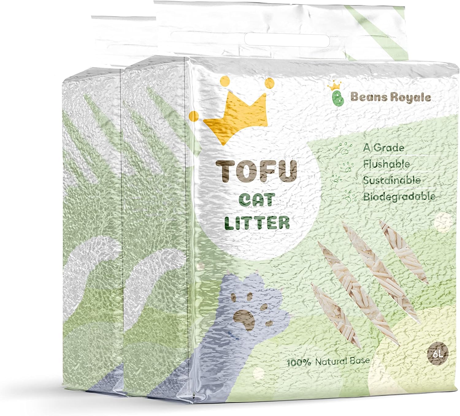 Beans Royale 2pcs Pack (6L x 2) Tofu Cat Litter