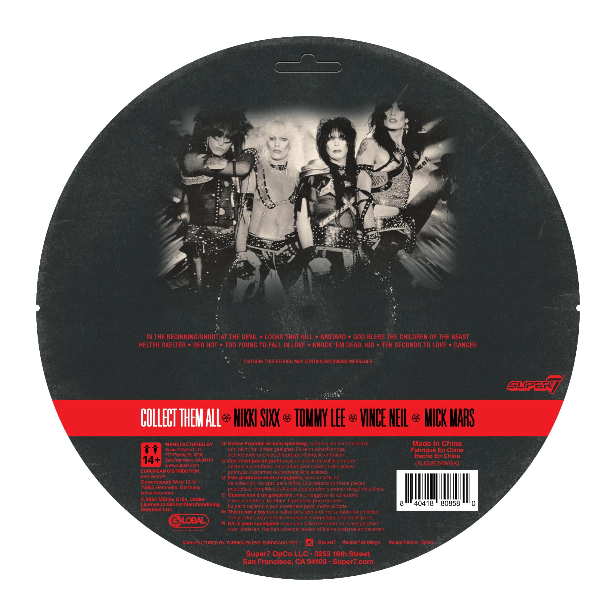 Amazon.com: Super7 Motley Crue Nikki Sixx Shout At The Devil