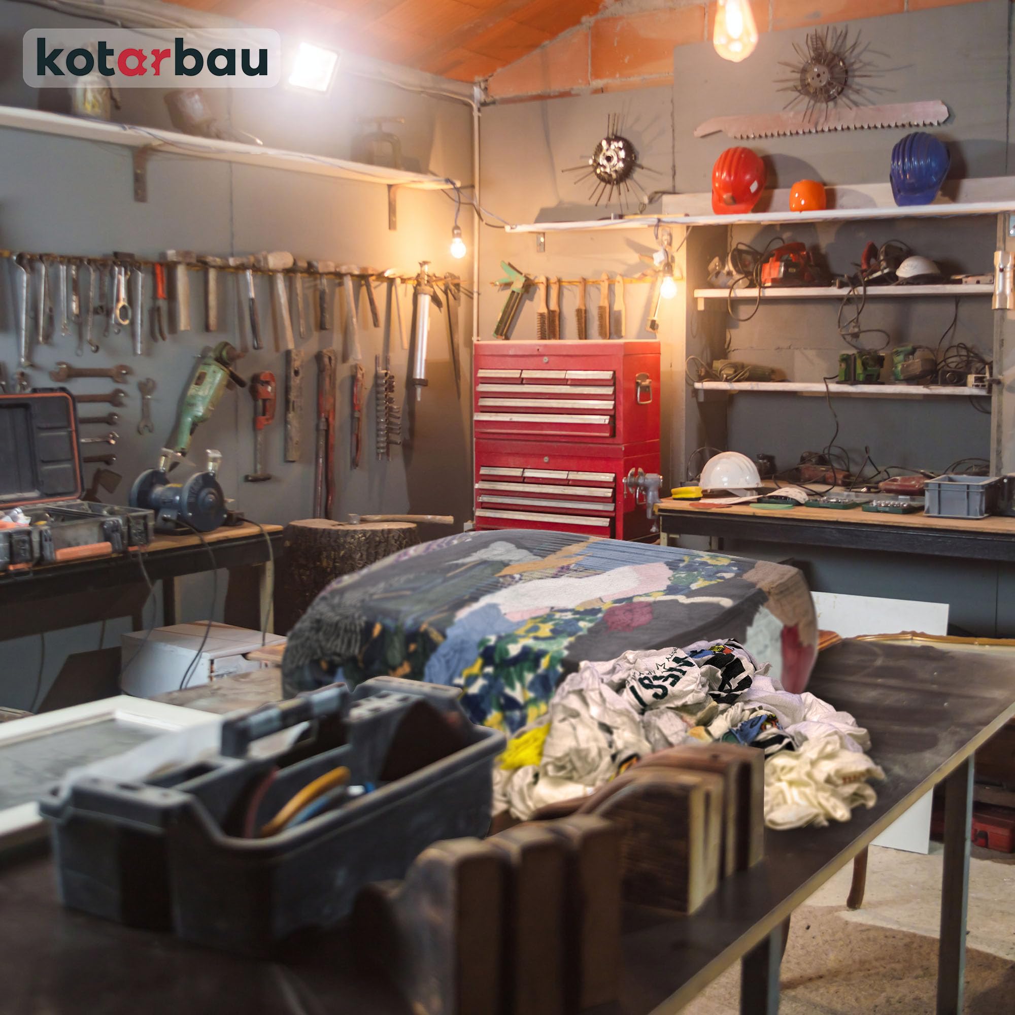 KOTARBAU® Putzlappen Werkstatt 10 kg Frottee Baumwolle Putztücher Auto Putztücher Industrieputzlappen Werkstatt Lappen Spültücher Küchenlappen Kamintücher Auto Pflege Set