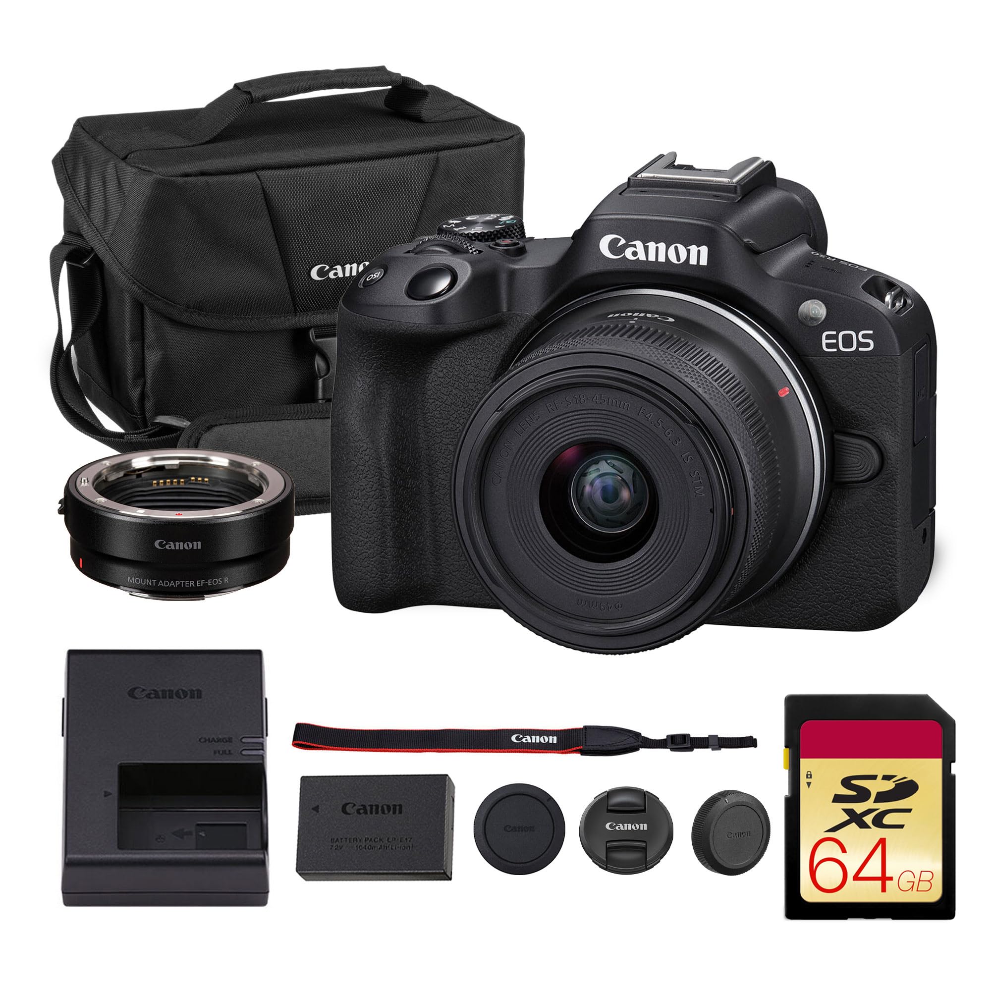 Amazon.com : Canon EOS R50 Mirrorless Camera Kit – APS-C RF Camera