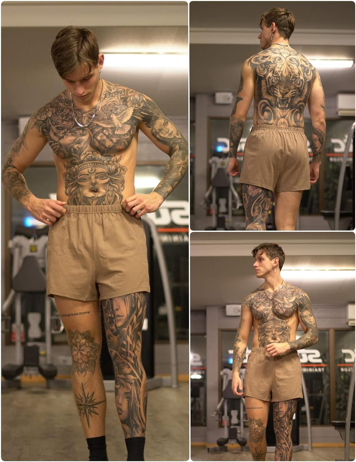 Deyeek Unisex Tear Away Shorts 3-inch Knee Hip Replacement Kit After Surgery Post Surgery Cotton Shorts Without Pocket - Image 7