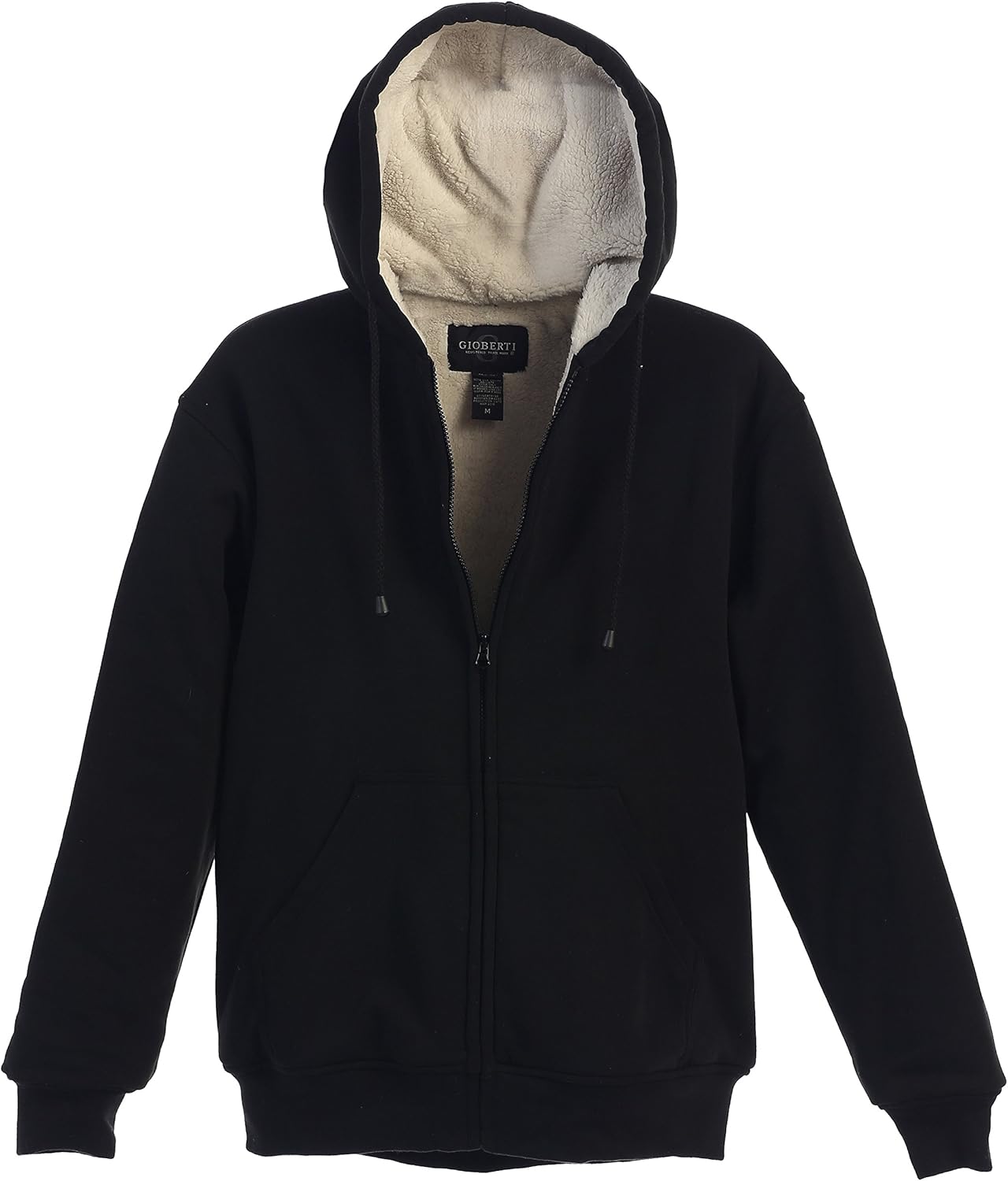 Gioberti Men's Heavyweight Sherpa Lined Fleece Hoodie Jacket at  Men’s Clothing store