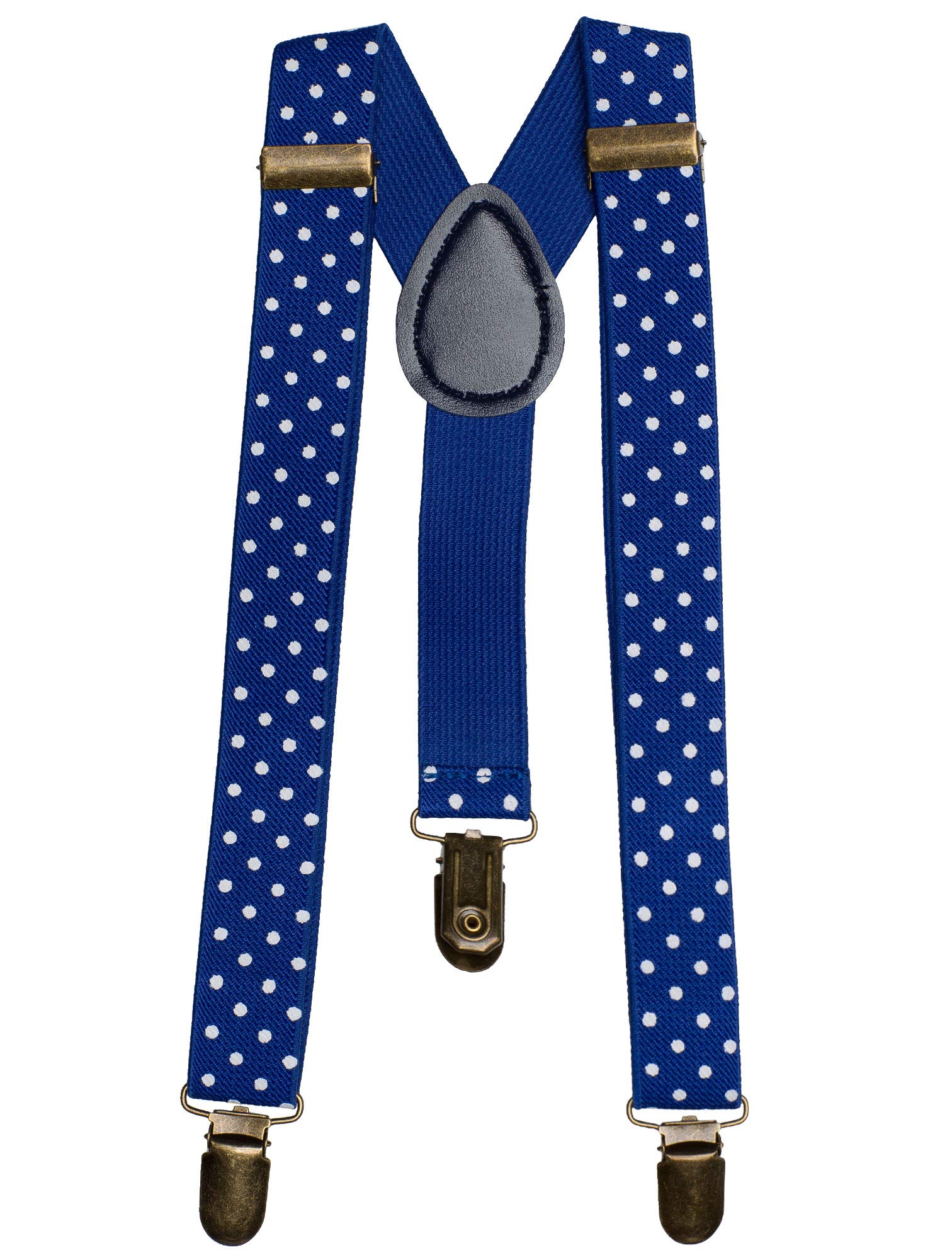Paisley Of London Boys Royal Blue Polka Dot Braces, Trouser Braces, Suspenders,