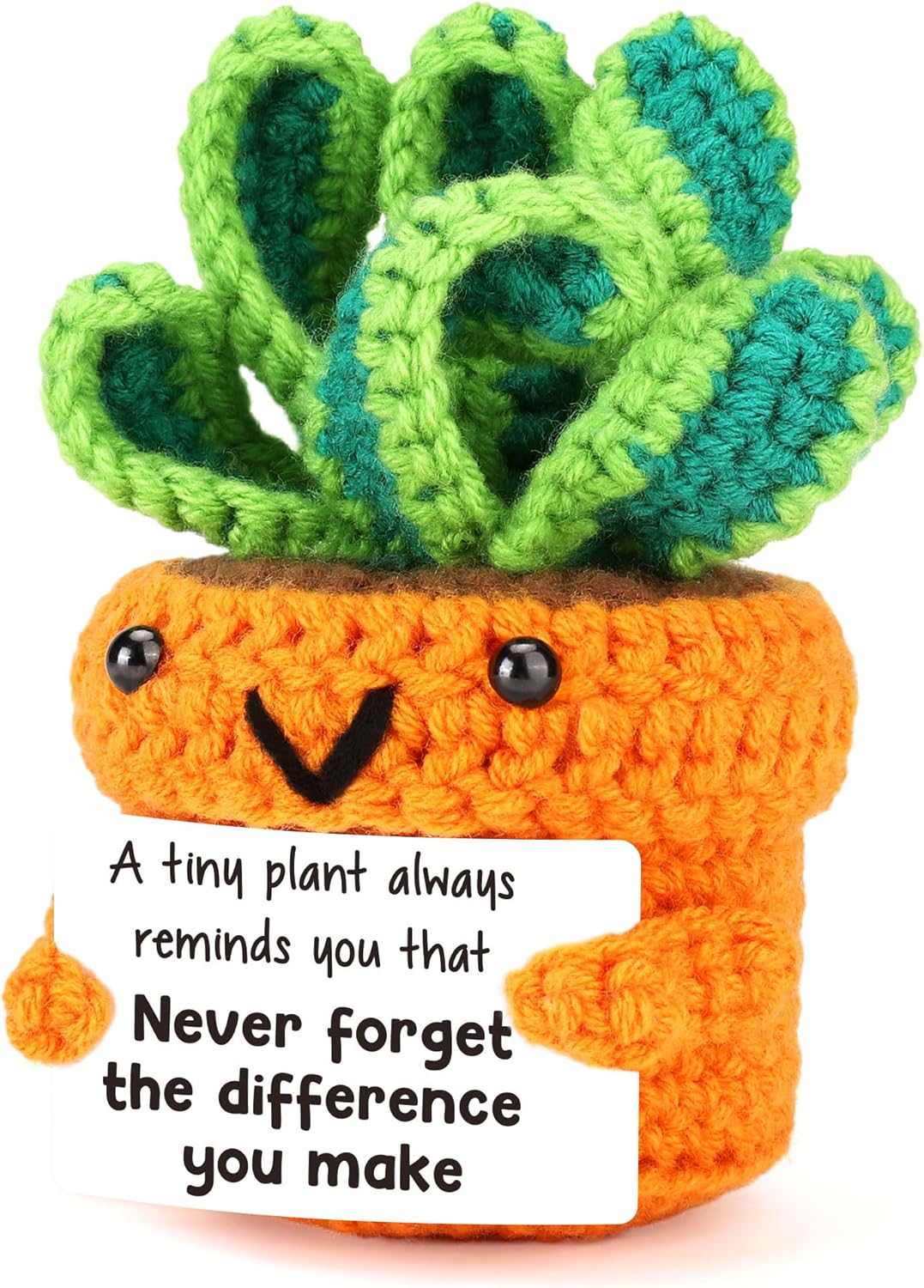 Thank You Teacher Appreciation Gifts, Funny Christmas Encouragement for Teacher Coworker Employee Boss Nurse Graduation Appreciation Week, Stocking Stuffer, End of School, Mini Handmade Crochet Stuff