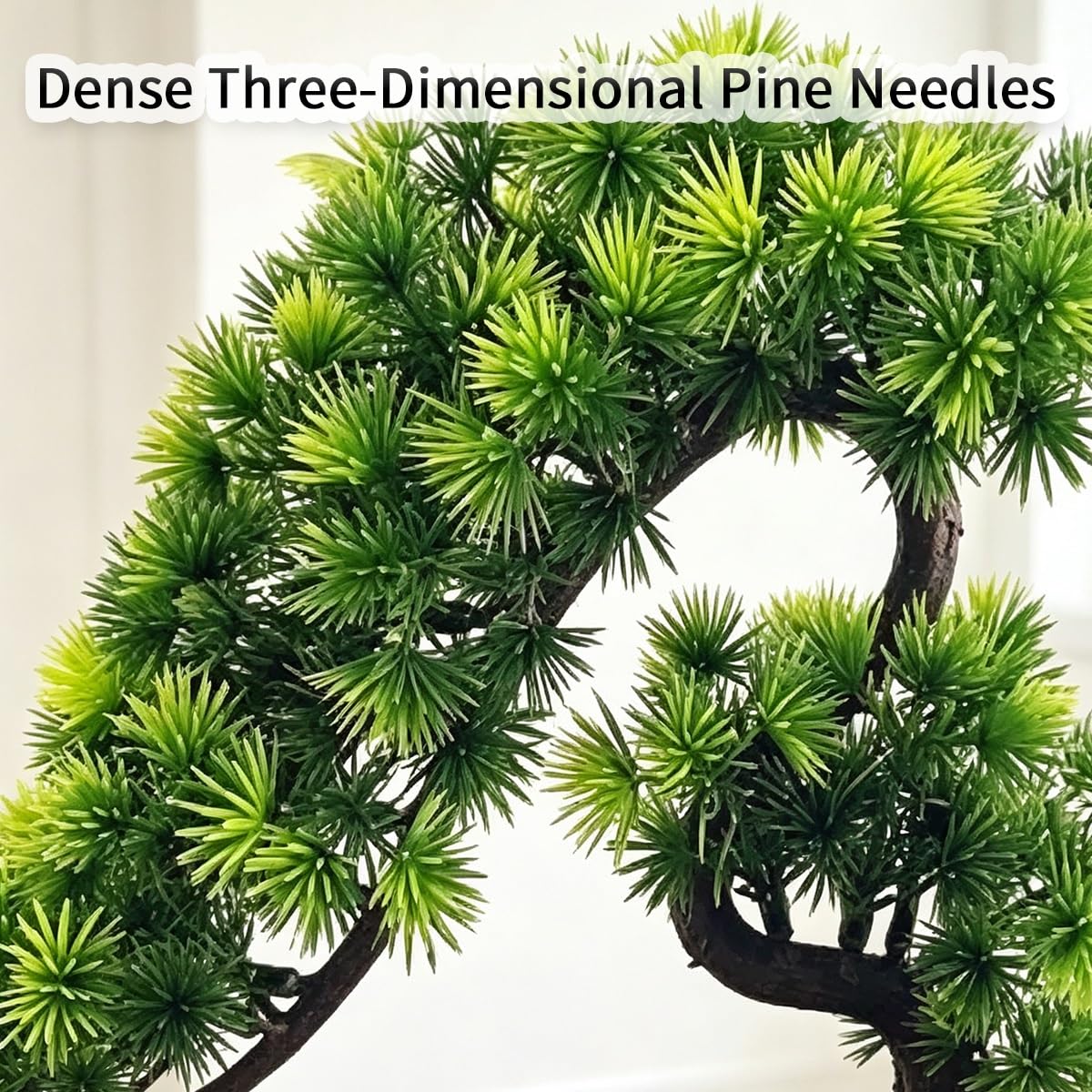 Mini Faux Arbre Artificiel Bonsaï Pin Bienvenue, Plantes Artificielles