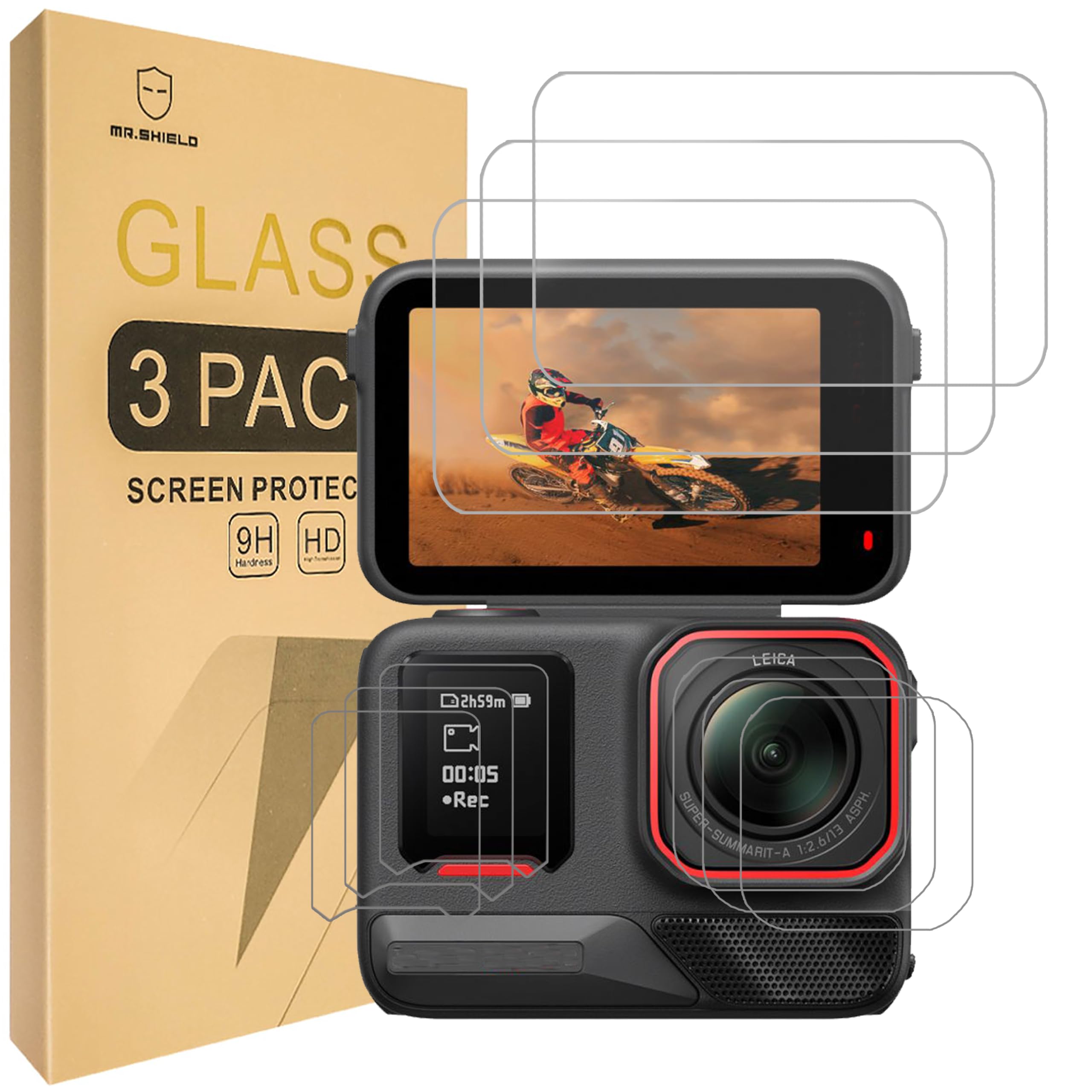 Spigen Glas.tR Slim Verre Trempé Compatible Avec Insta360 Ace