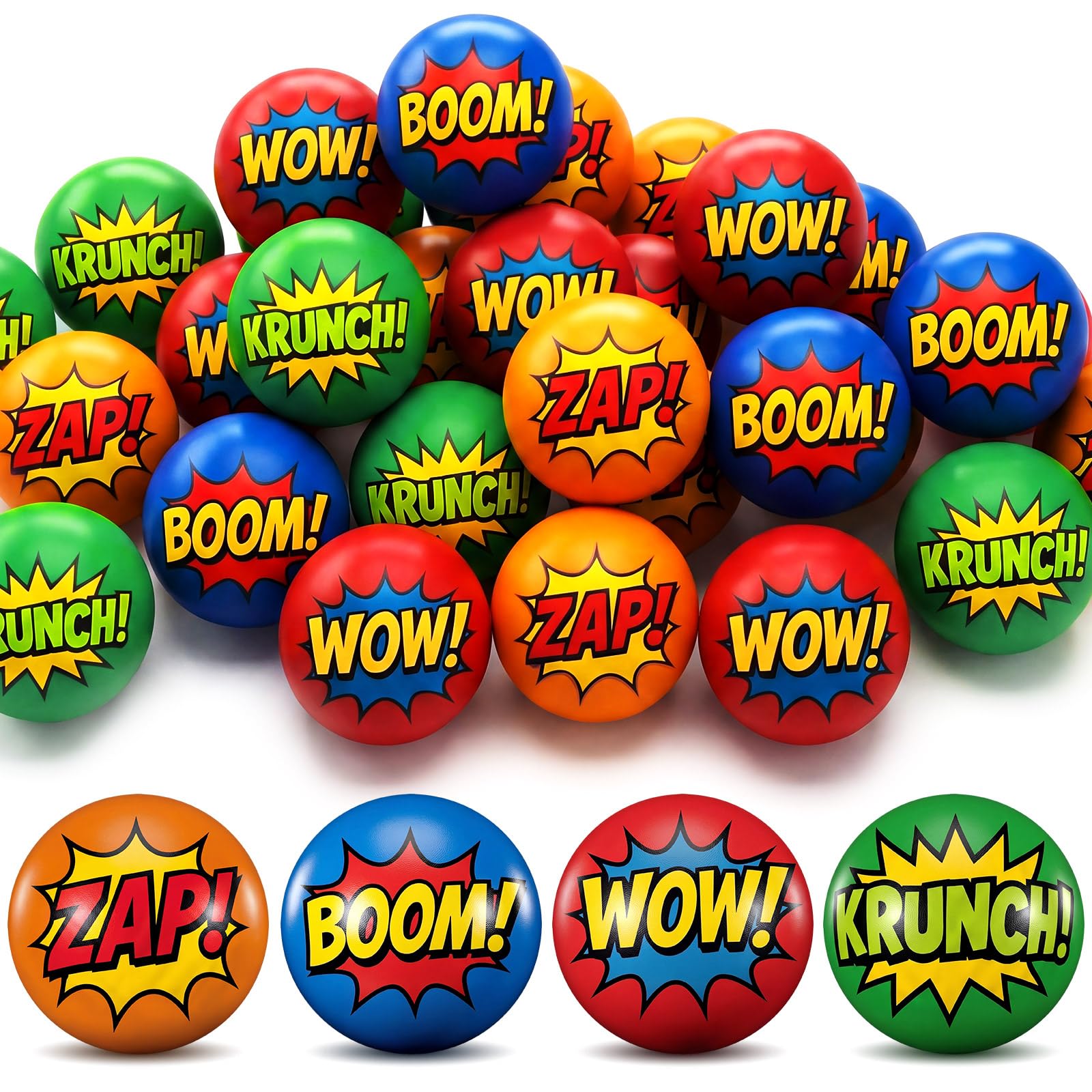 Meooeck 24 Pcs Hero Party Favors for Kids, Comic Goodie Bag Toys