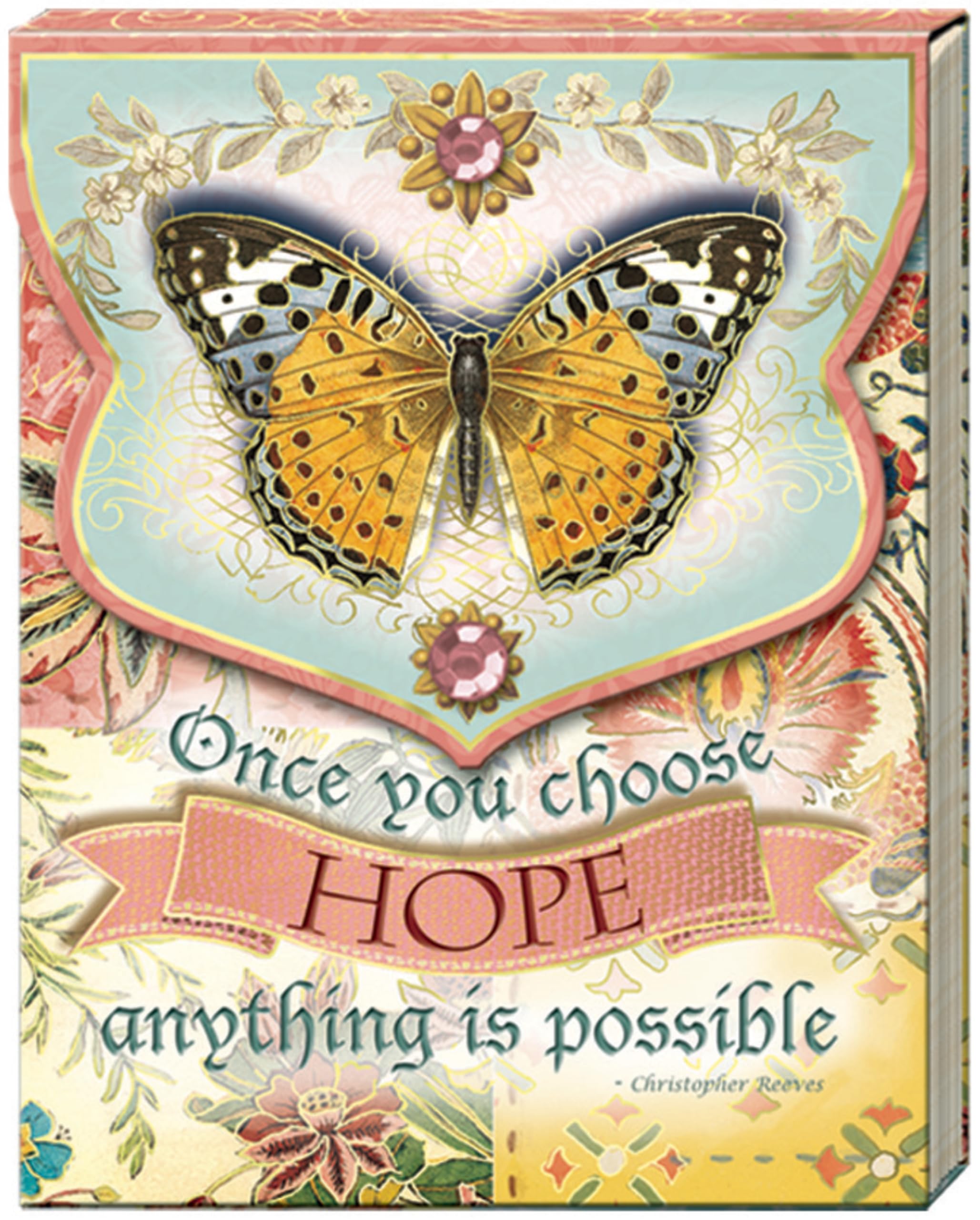Punch Studio Butterfly Pocket Notepad - Orange -12
