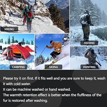 Men's Fleece Lined Tactical Pants Water Resistant Warm Cargo Pants