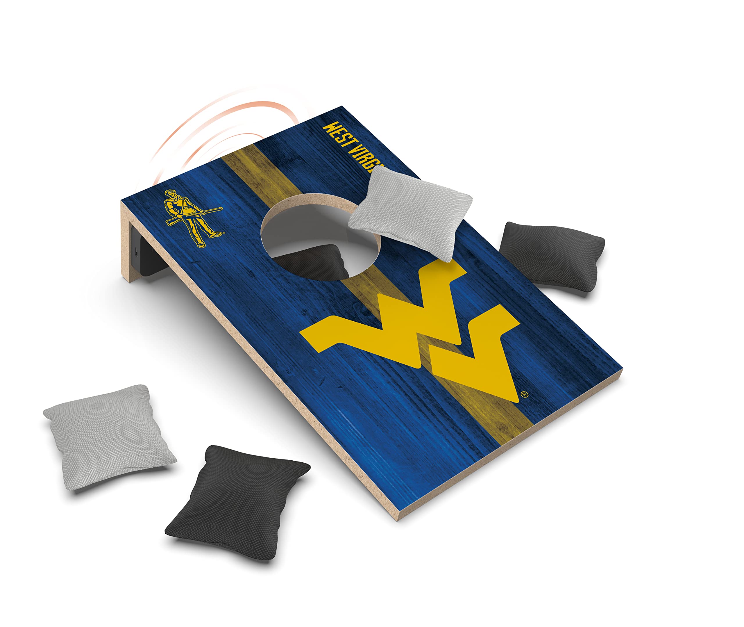SOAR NCAA Tabletop Cornhole Game and Bluetooth Speaker