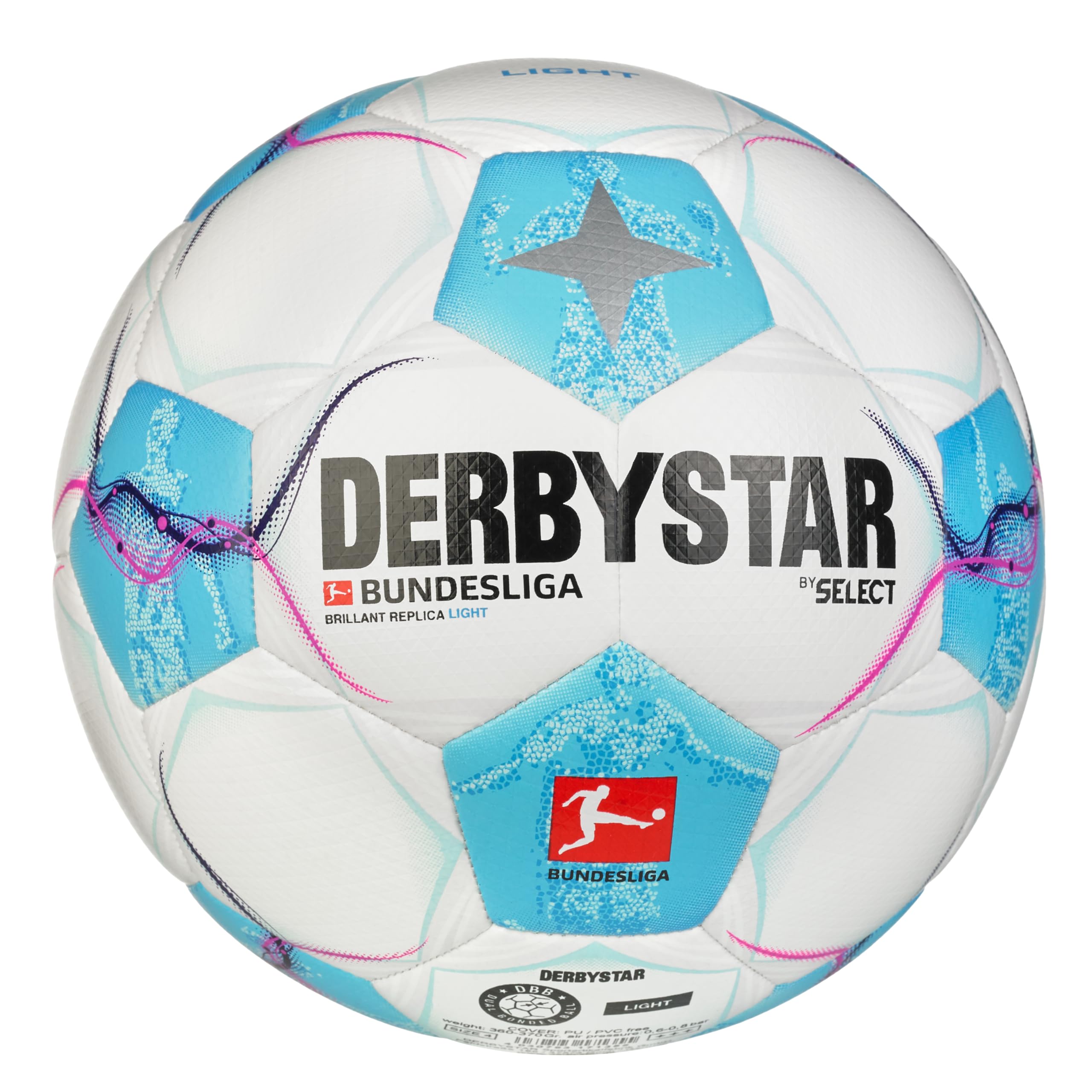 Derbystar Bundesliga Brillant Replica Light v24, biały niebieski różowy, jasnoniebieski