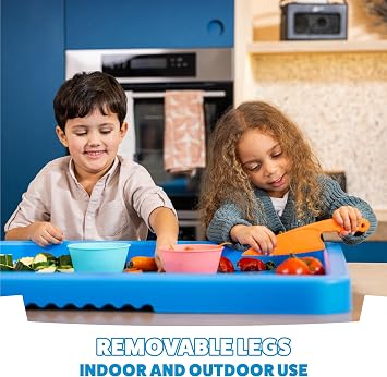 Toyrific Play Tray Activity Table for Kids, Sensory Play Tray, Kids Messy Play Table, Water and Sand Play Table, Outdoor and Indoor Use