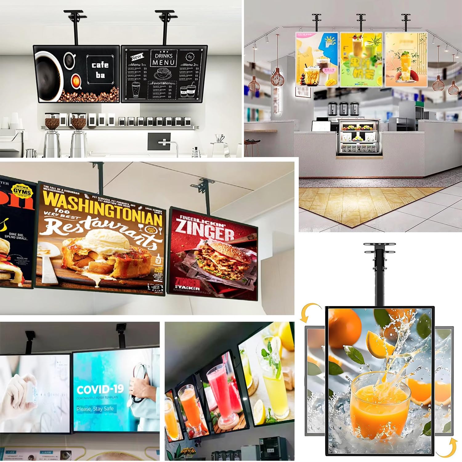 Scatola Luminosa Pubblicitaria LED,Cartellone Pubblicitario Luminoso, Display Commerciale,Installazione Semplice,Design Leggero,Perfetto per caffè,Negozi e Locali Aperti al Pubblico 60x80cm