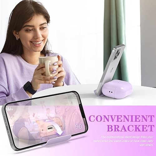 Miniatura 3 de Funda para AirPods Pro de 21 generación con kit de limpieza (HaloLock), soporte ajustable antideslizante, revestimiento antihuellas y precisión,