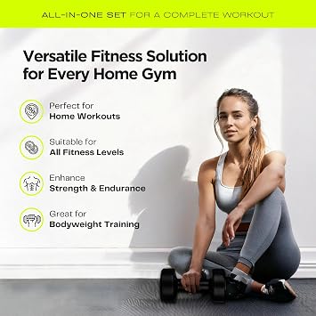 Straame Dumbbell Set with carry Rack - Hand Weights for Men & Women - 1kg, 2kg, 3kg Tree Set for Home Workout, Strength Training & Fitness – Durable, Easy to Use