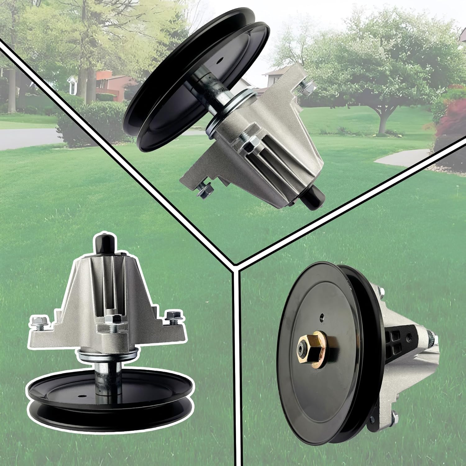 618P09255 Lawn Mower Spindle Compatible with Cub Cadet XT1-LT50,Troy Bilt Super Bronco 50 XP 50K XP with 50 inch Decks Replace# 618-09255