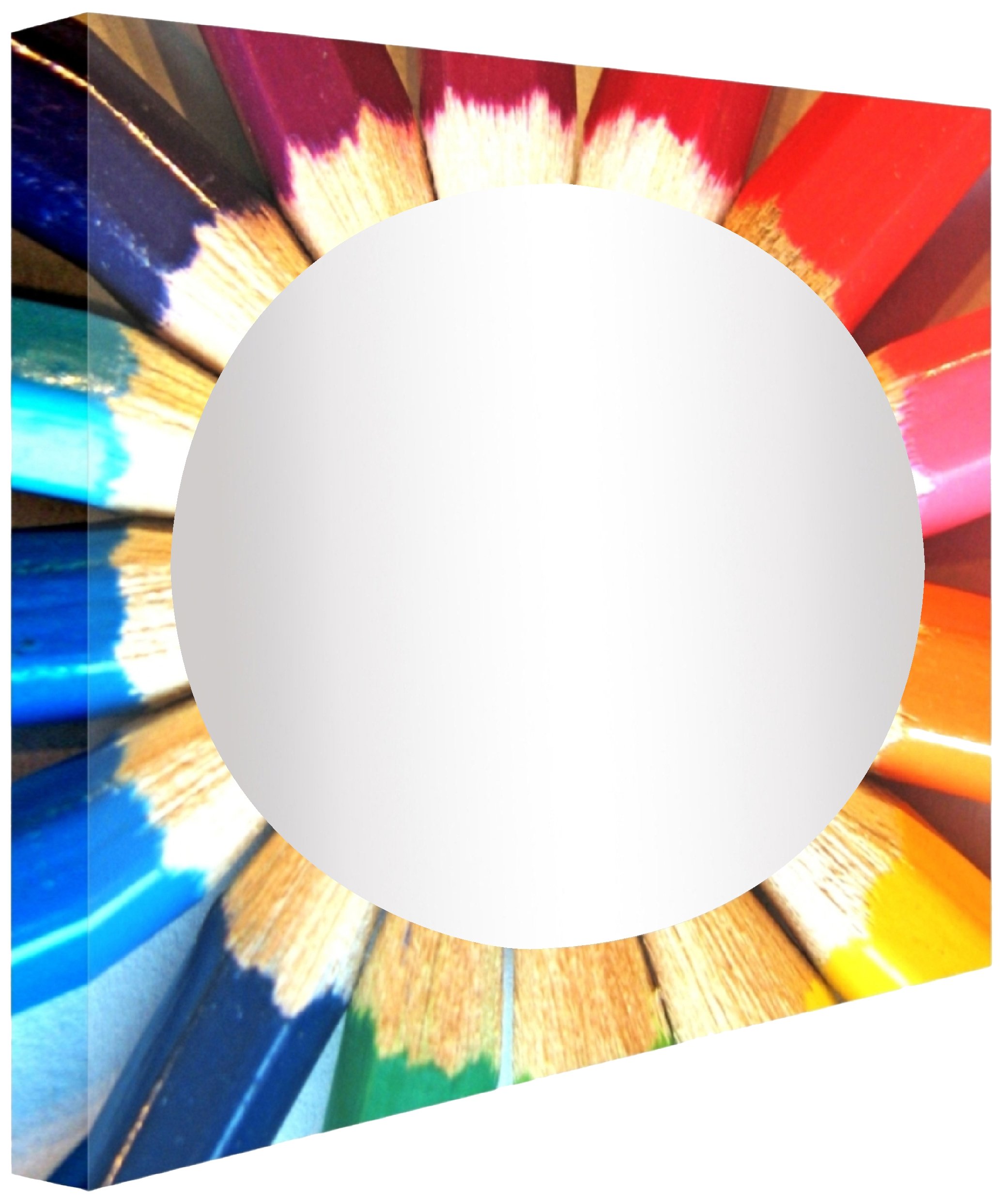 Miroir lumineux chambre enfant acrylique multicolore rétro 80cm le cadeau d'anniversaire idéal