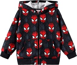 Marvel Zipper Hoodie Spiderman Hood Sweatshirt Hulk Cardigan Boy Girl 2-12Y
