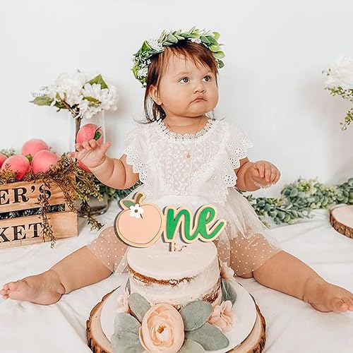 Miniatura 10 de Sweet One - Decoración de madera para pastel de primer y primer cumpleaños, accesorios de fotos de fiesta temática de fresa, decoración de pasteles,