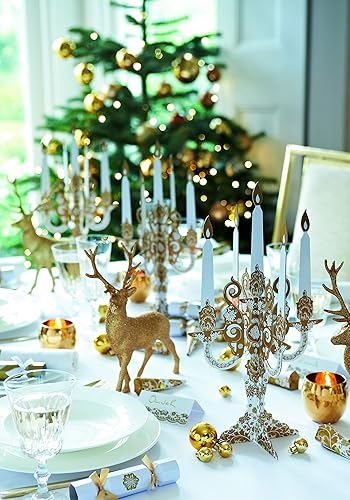 Miniatura 4 de Talking Tables Decoraciones de fiesta doradas  Platos de papel dorados  Platos blancos y dorados  Ideal para bodas, despedidas de soltera, Navidad y