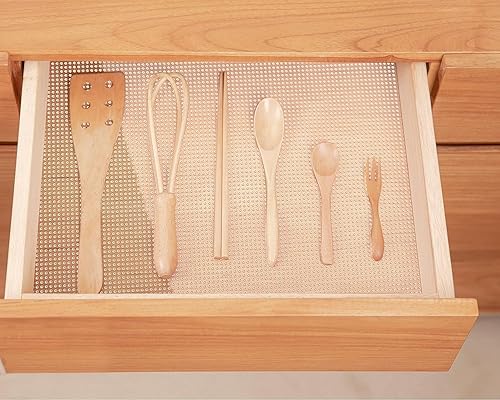 Miniatura 6 de Revestimientos para armarios de cocina, no adhesivos, de 11 pulgadas de ancho x 20 pies, antideslizante, impermeable, para estantes de despensa, a