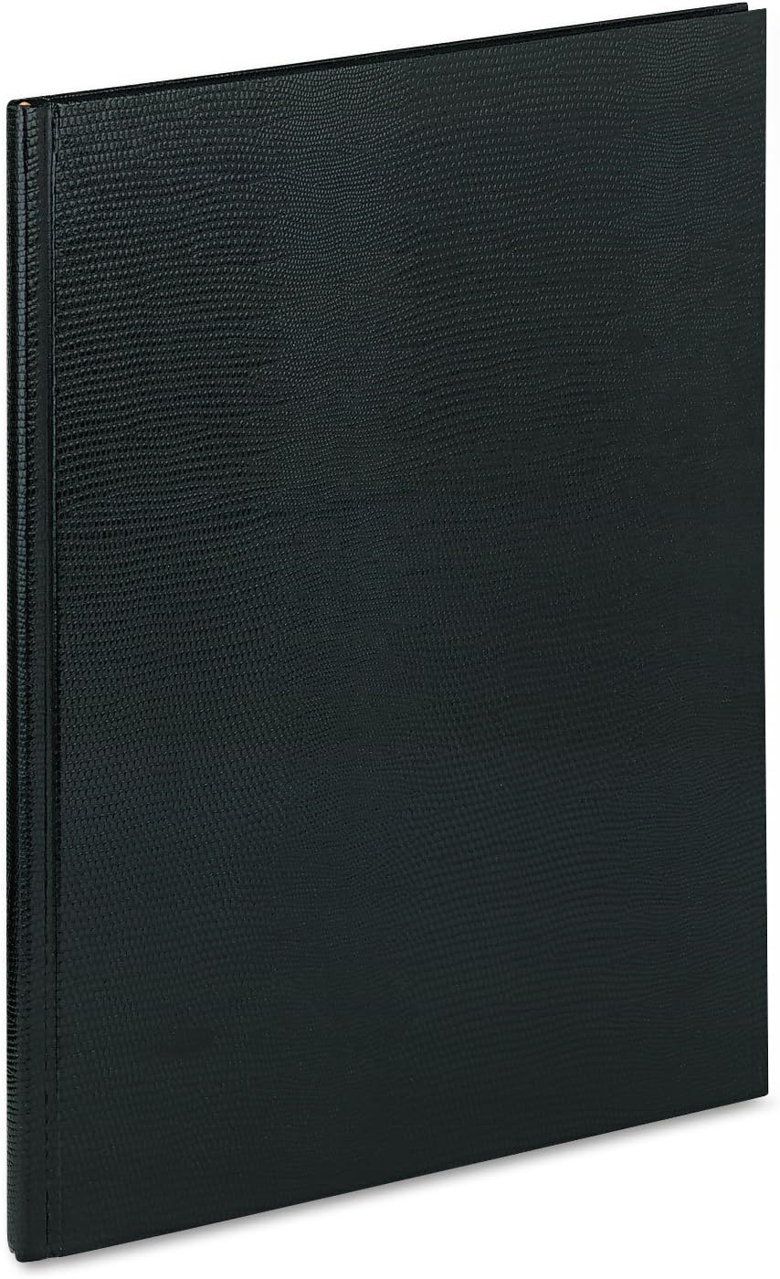 Blueline A1081 Large Executive Notebook w/Cover 10 3/4 x 8 1/2 Letter Black Cover 75 Sheets