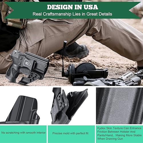 Miniatura 4 de Funda Taurus G2C, funda Taurus G3C, funda Kydex IWB ajuste personalizado Taurus G2C  G3C  Millennium PT111 G2  PT140 pistola, funda de transporte