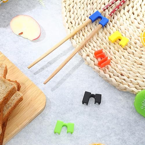 Vista 20 de Patelai 5 pares de palillos reutilizables para practicar palillos chinos para muchas edades, adultos, principiantes, entrenadores o estudiantes