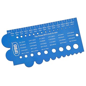 CRB PRO Tip Top & Guide Sizing Gauge - Custom Rod Building Tool - Precision Machined Aluminum with Anodized Blue Finish