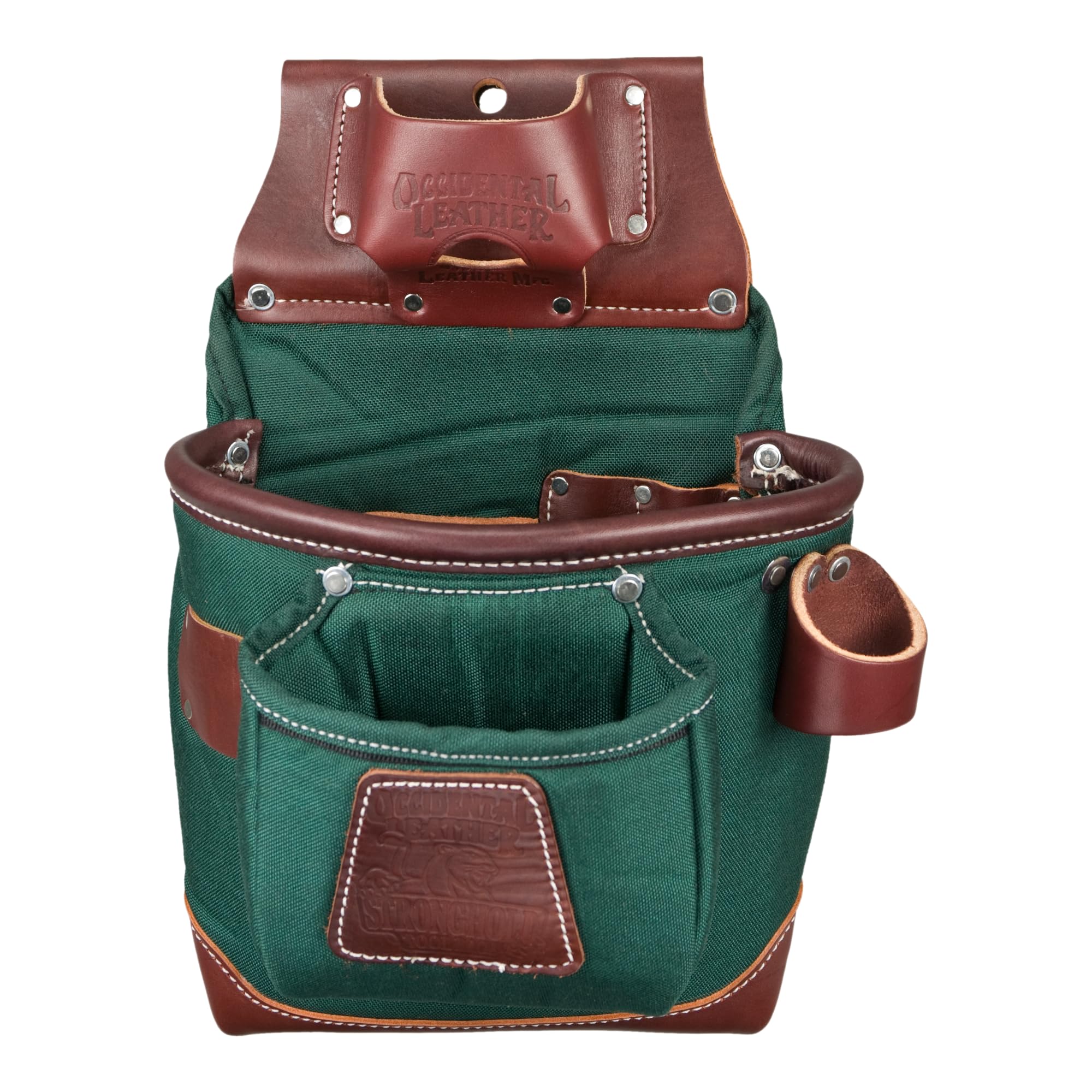 Occidental Leather FatLip Tool Bag - 13 Pockets Tool Holders - Made in USA