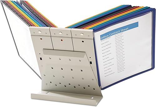 Vista 21 de Sistema de referencia Durable Vario (535710) de 10 paneles con superficies con protección antimicrobiana. Marco de color gris