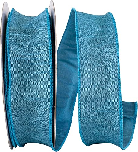 Miniatura 34 de Reliant Ribbon 92975W-056-10F Dupioni Supreme - Listón con borde de alambre, 4 pulgadas x 10 yardas, color menta