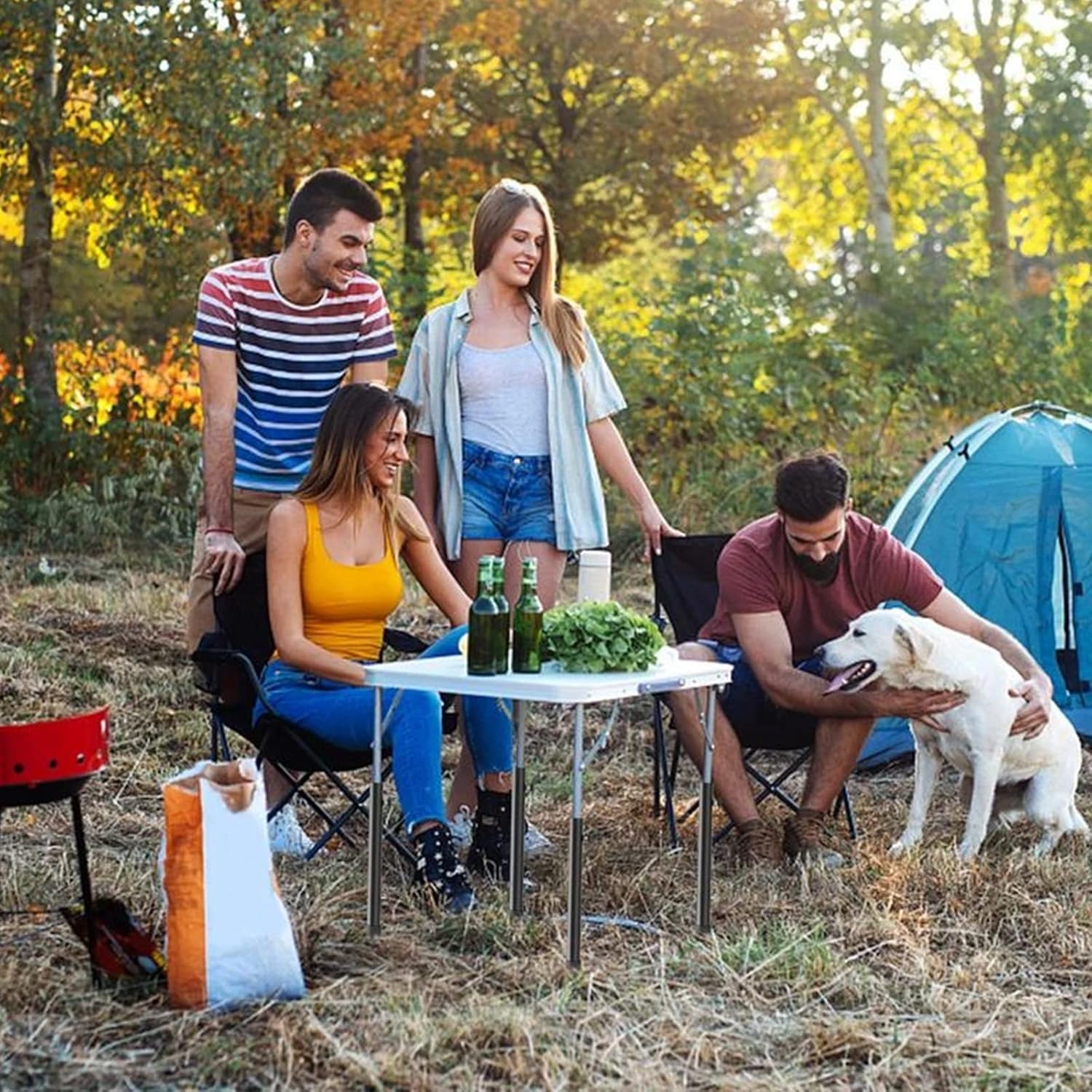 4 Pack Folding Table Risers Leg Extenders, Adjustable Straight Bent Leg Folding Table Leg Extensions, 2/4 Rise Levels Heights Table Leg Extenders Back Pain