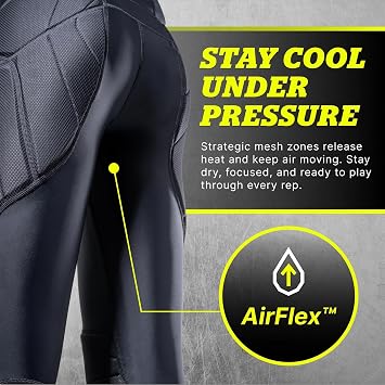 Storelli Womens NoBurn BodyShield GK Goalkeeper Leggings Padded Soccer Goalie Pants with XRD Impact Protection