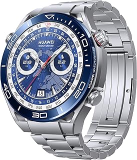 HUAWEI WATCH Ultimate Smartwatches for men, Zirconium-based Liquid Metal, ECG Analysis, Golf Watch, iOS & Android, Up to 14 Days Battery Life,Offline contour maps, 100-metre water resistance, Blue