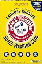 ARM & HAMMER Super Washing Soda Household Cleaner and Laundry Booster, 55 oz Box