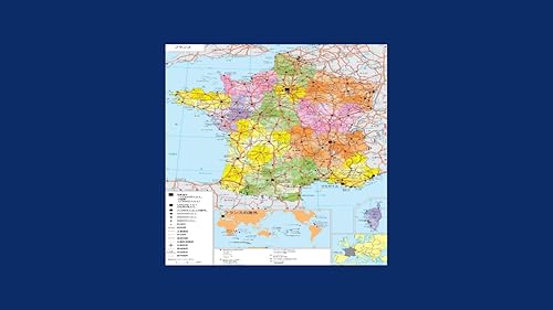 Map of France in Japanese