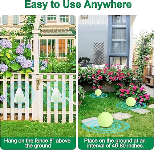 Miniatura 5 de Paquete de 36 repelentes de ratones, bola repelente de ratas de aceite de menta para casa, garaje, jardín, automóvil, motor, interior, disuasorio de