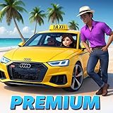 Big plan de la ville Conduite de taxi fou 3D - Taxi jaune pick & drop Jeux de taxi