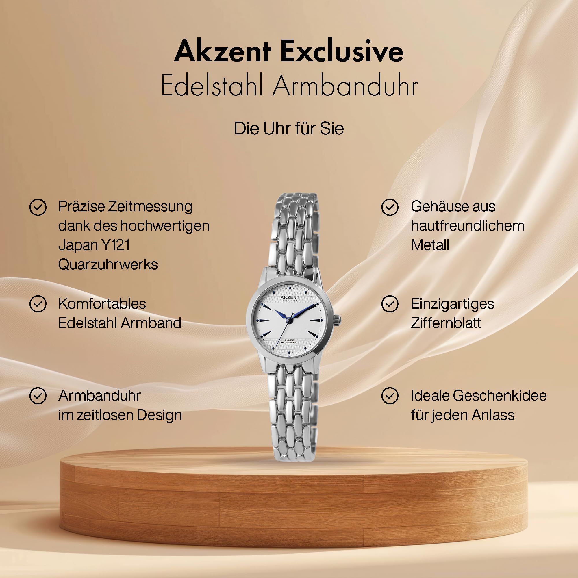 Orologio da Polso Bracciale Donna - Akzent - 1800199-001