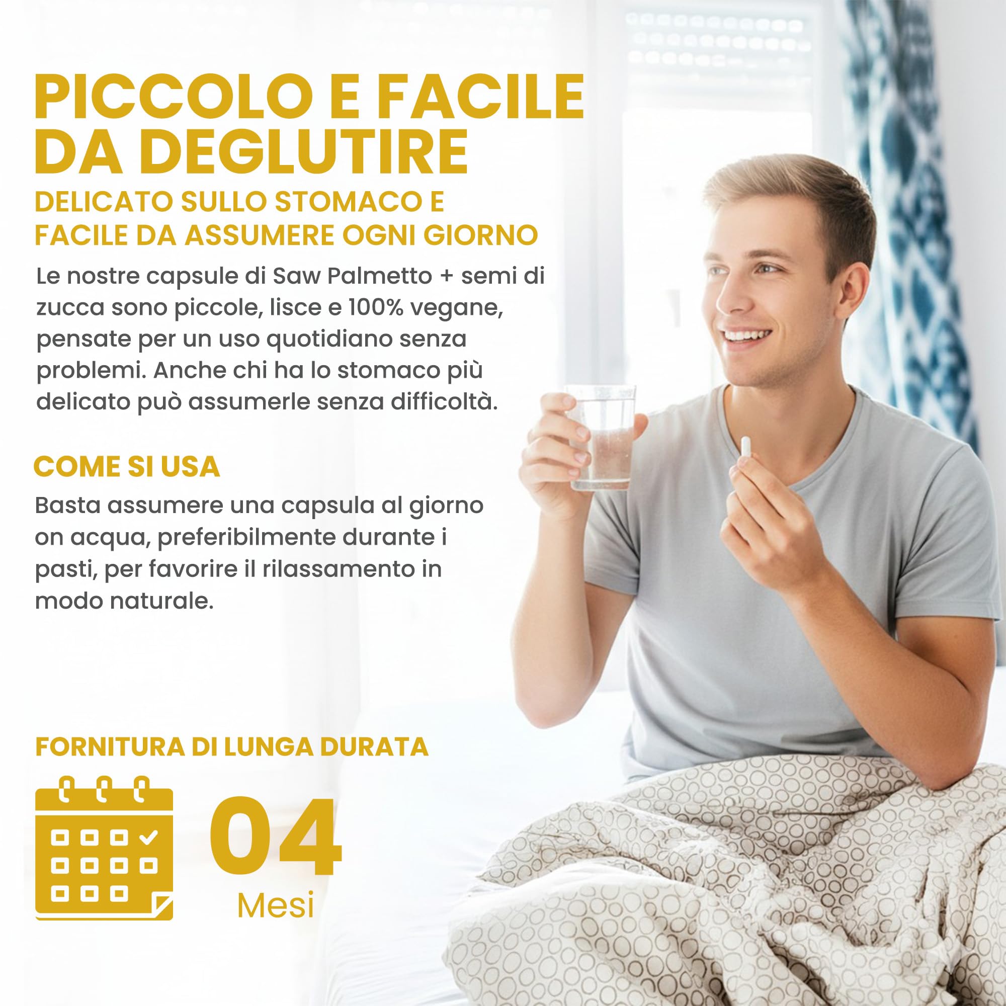 Saw Palmetto e semi di Zucca | 500mg estratto (4:1 & 10:1) | 120 veg capsule | 4 Mesi | Cucurbita pepo | GMP & Testato da Laboratorio Indipendente