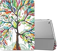 Vista 29 de MoKo Funda para iPad 9.7 Pulgadas 2018/2017 de 6ª/5ª Generación, Funda Inteligente delgada y ligera con soporte con Protector Trasero Translúcido